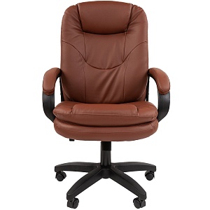 Офисное кресло CHAIRMAN 668LT NEW, экокожа, коричневый